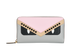 Fendi Monster Long Wallet, &pound;220, Accessories, Grey/Pink, Leather, Front view